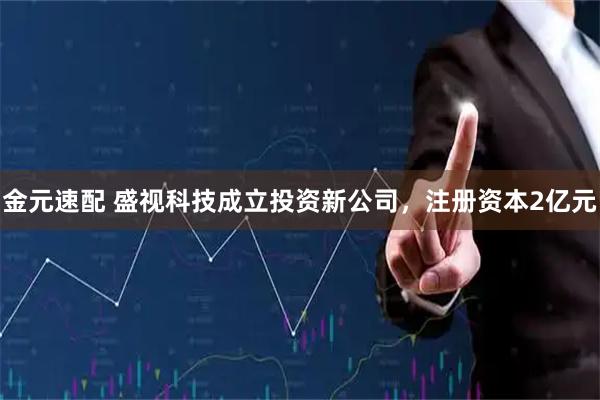 金元速配 盛视科技成立投资新公司，注册资本2亿元