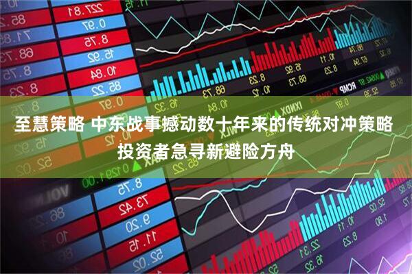至慧策略 中东战事撼动数十年来的传统对冲策略 投资者急寻新避险方舟